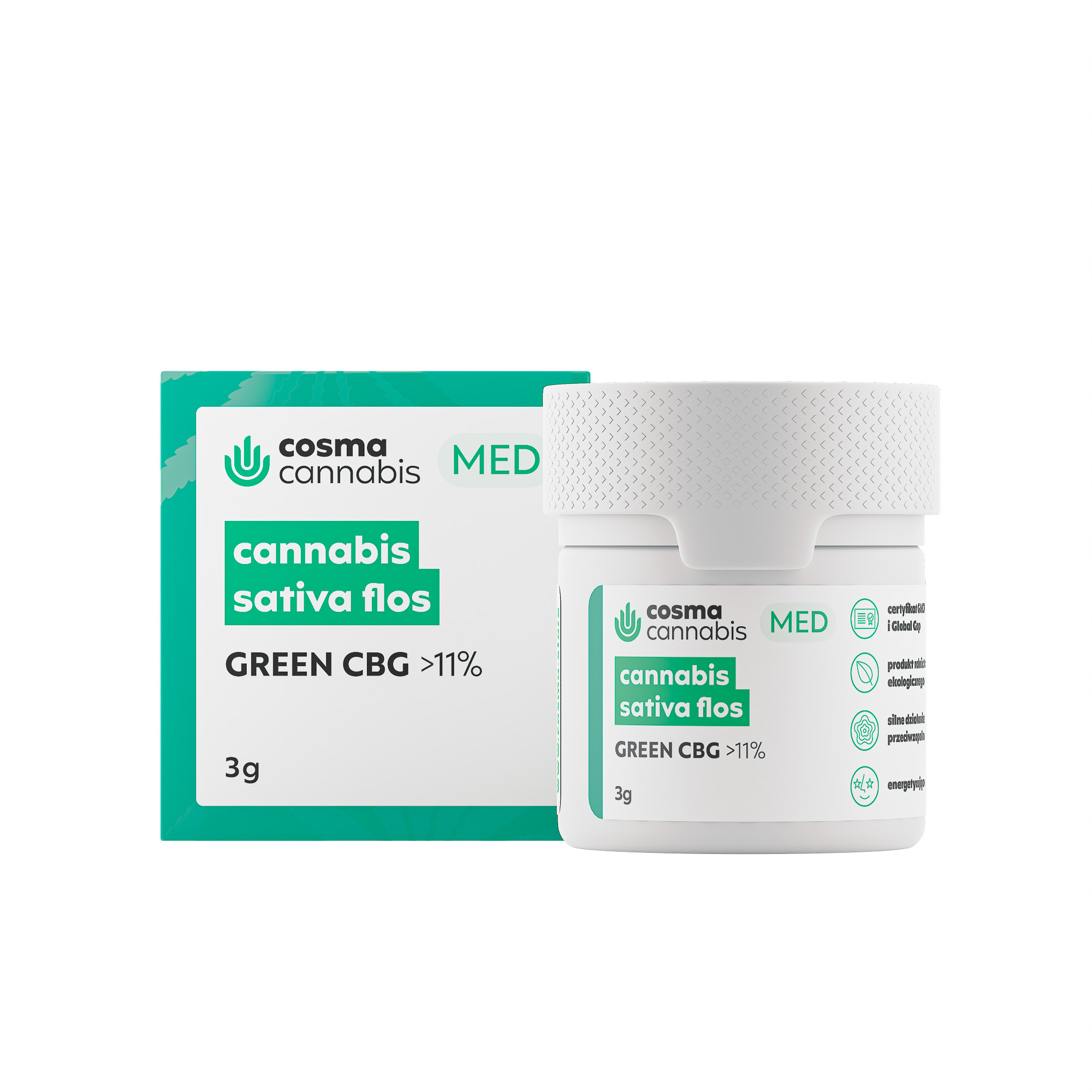 Cosma Cannabis GREEN CBG >11% 3 g